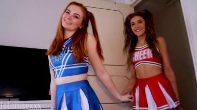 Step-Daddy's Cheerleaders POV Threesome